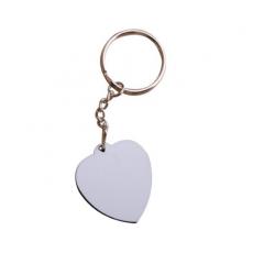 空白熱轉印心形（大）狀鑰匙扣 MDF木質（MDF Keychain）(10個/包)