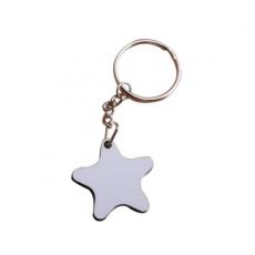 空白熱轉印星形鑰匙扣 MDF木質MDF Keychain）(10個/包) 