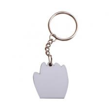 空白熱轉印手掌形狀鑰匙扣 MDF木質（MDF Keychain）(10個/包) 
