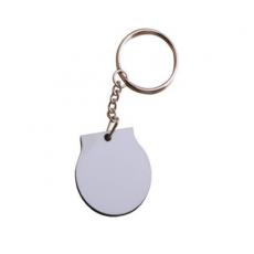  空白熱轉印蓋子形狀鑰匙扣 MDF木質（MDF Keychain)(10個/包)