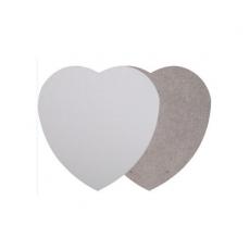 熱轉印心形杯墊 MDF木質 DIY個性杯墊 MDF Coaster(3MM)(10個/包)