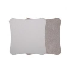 熱轉印圓弧邊方形杯墊 MDF木質 DIY個性杯墊 MDF Coaster(3M)(10個/包)