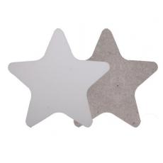 熱轉印星形杯墊 MDF木質 DIY個性杯墊 MDF Coaster(3MM)(10個/包)