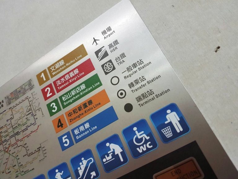捷運圖鋁板UV印刷